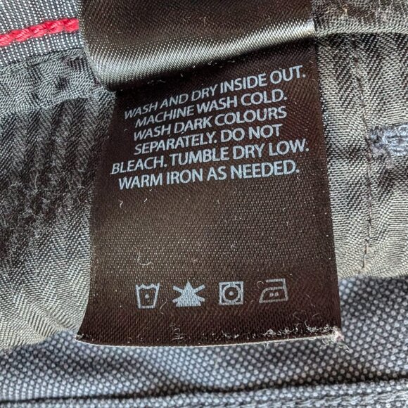 Kenneth Cole Reaction Men’s Pants 36x30 Gray Cotton Stretch Casual Chinos - Picture 5 of 8